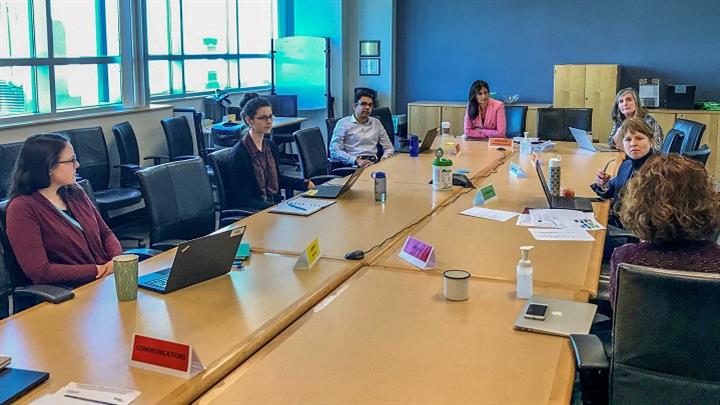 BCCDC Emergency Operations Centre meets while observing physical distance protocols