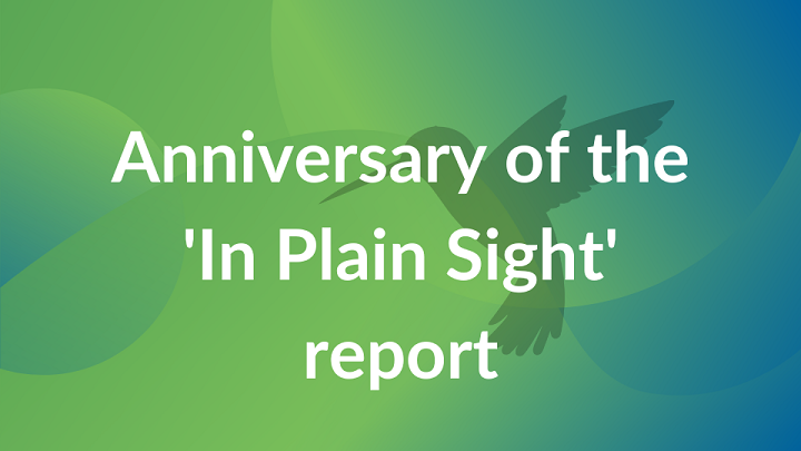 Anniversary of the "In Plain Sight" report