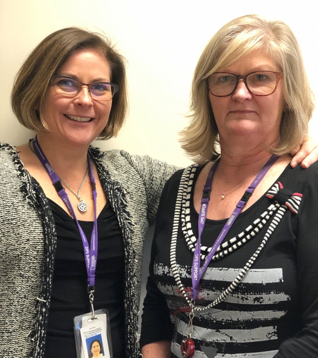 ​Julie Kaplan with leader, mentor and director Jeanette Stewart.