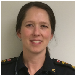 Jade Munro in paramedic uniform
