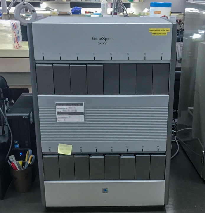 Box-like machine labelled GeneXpert