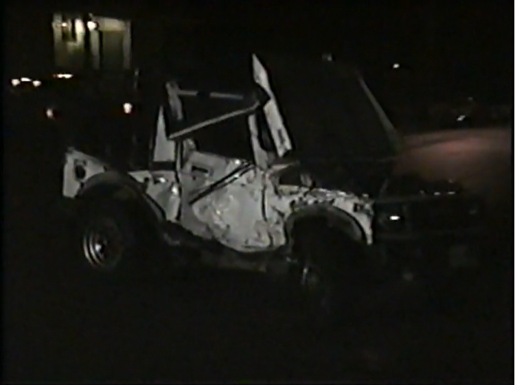 Photo of the October 1994 crash scene. 