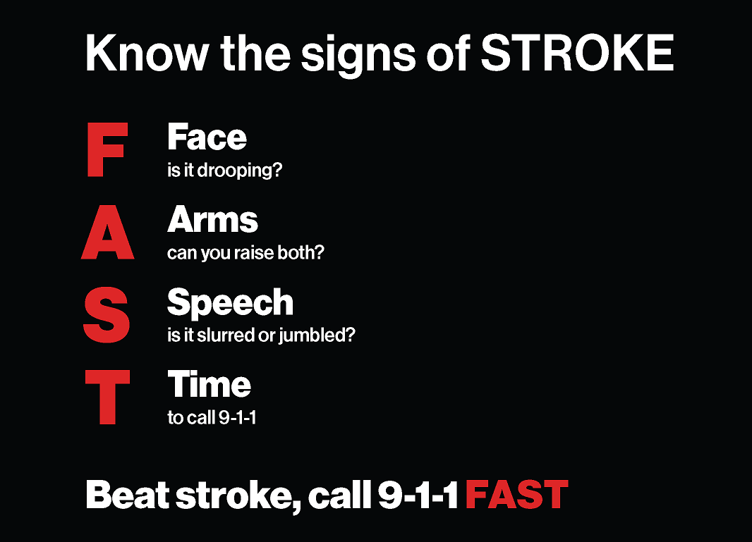 Know the signs of STROKE