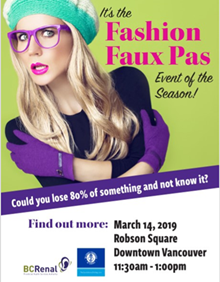 It's the Fashion Faux Pas event of the seasos, March 14, 2019, Robson Square, Vancouver, 11:30am-1:00pm